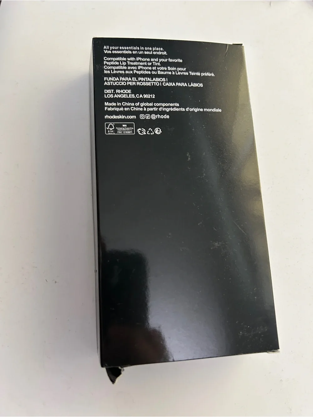 RHODE Black Silicone Phone Case with Sculpted Grip iPhone 17 pro max